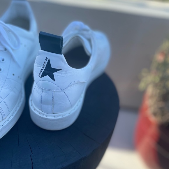 golden goose starter sneakers in all white leather - Picture 15 of 16